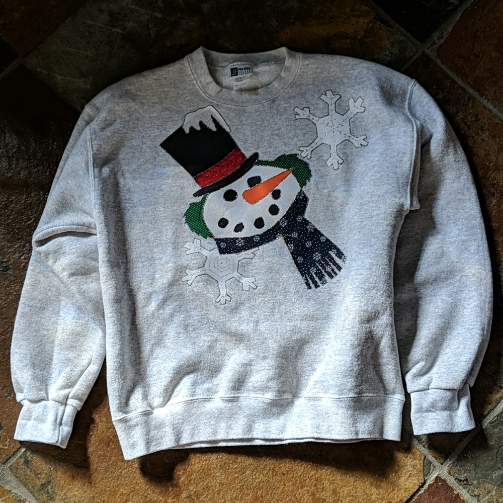 Vintage Pro Spirit select sweats Christmas snowman